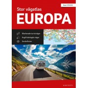 Stor Vägatlas Europa Norstedts A3 spiral